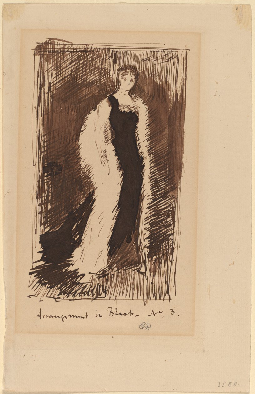 Aranżacja w kolorze czarnym - nr 3 autorstwa James Abbott McNeill Whistler