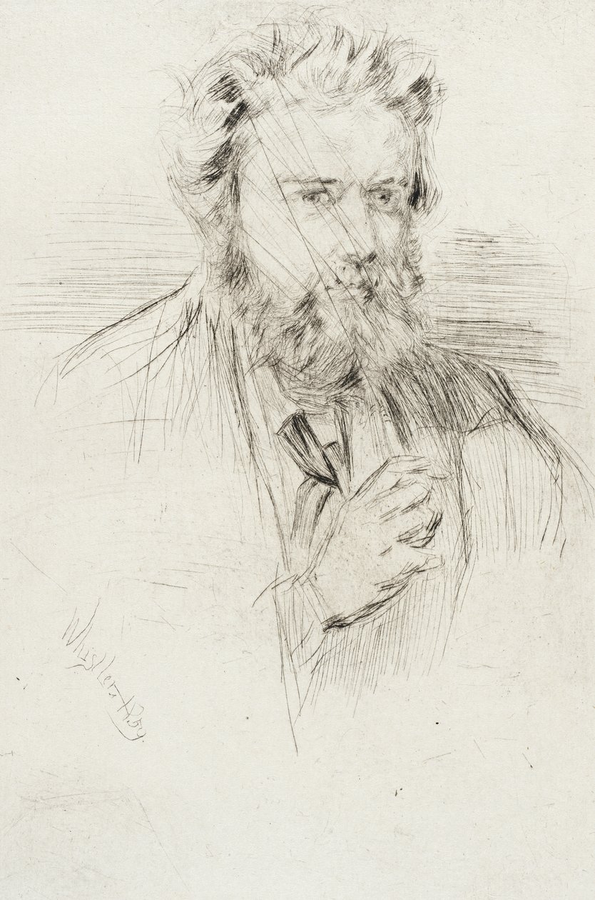 Astruc, człowiek pióra autorstwa James McNeill Whistler