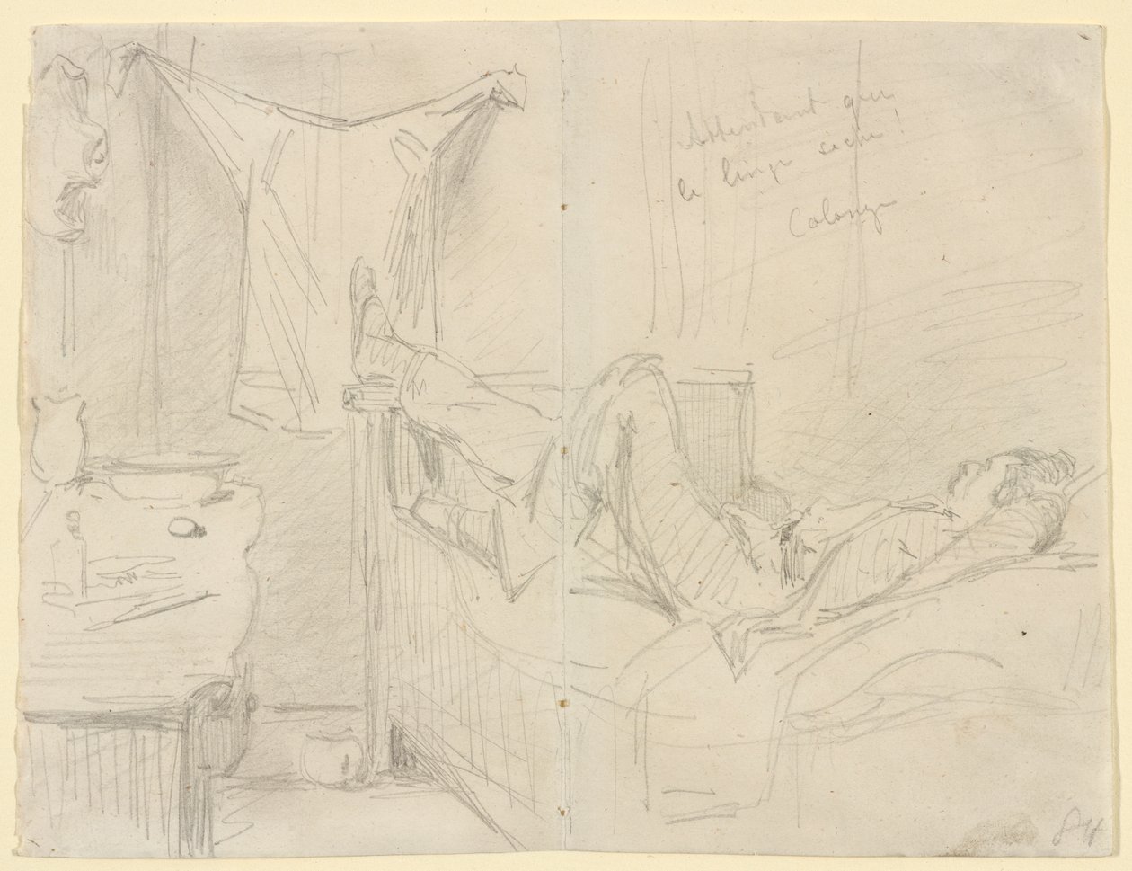 Czekam na wyschnięcie prania! Kolonia autorstwa James Abbott McNeill Whistler
