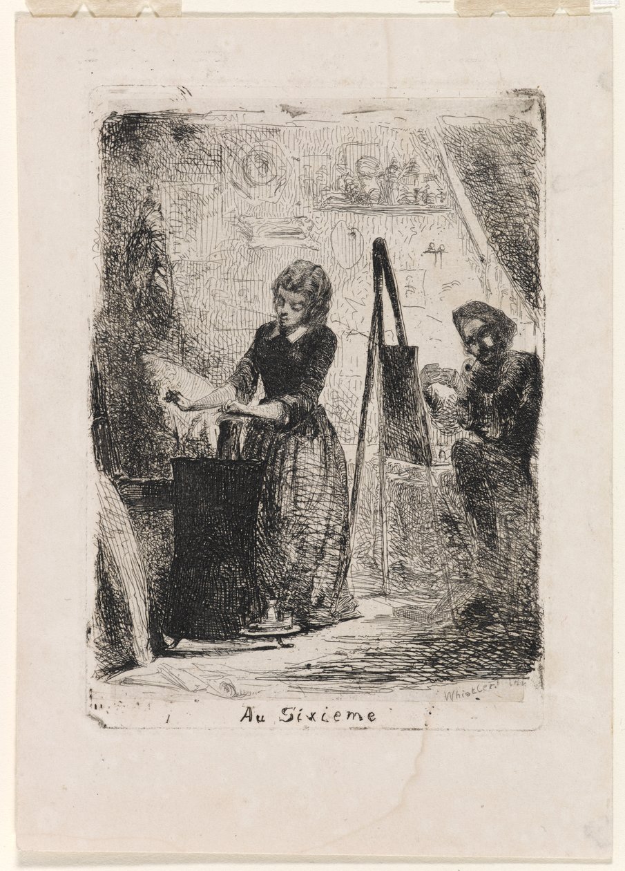 W szóstym autorstwa James Abbott McNeill Whistler