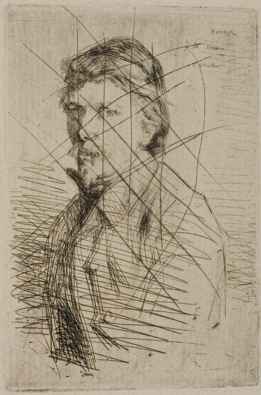 Auguste Delâtre, drukarz autorstwa James McNeill Whistler