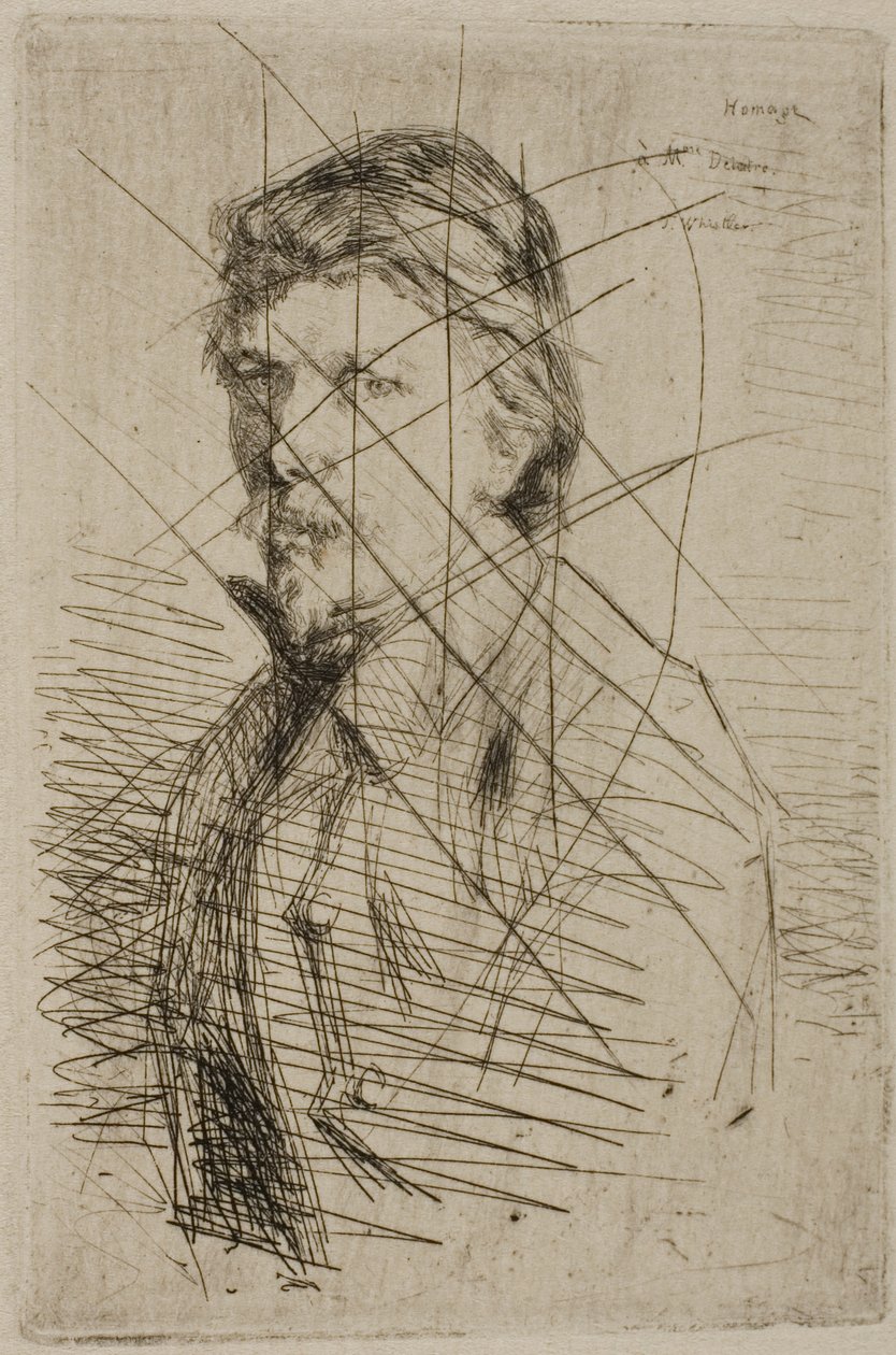 Auguste Delâtre, drukarz autorstwa James Abbott McNeill Whistler