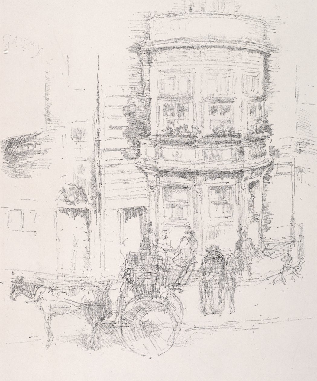 Tył teatru Gaiety autorstwa James McNeill Whistler
