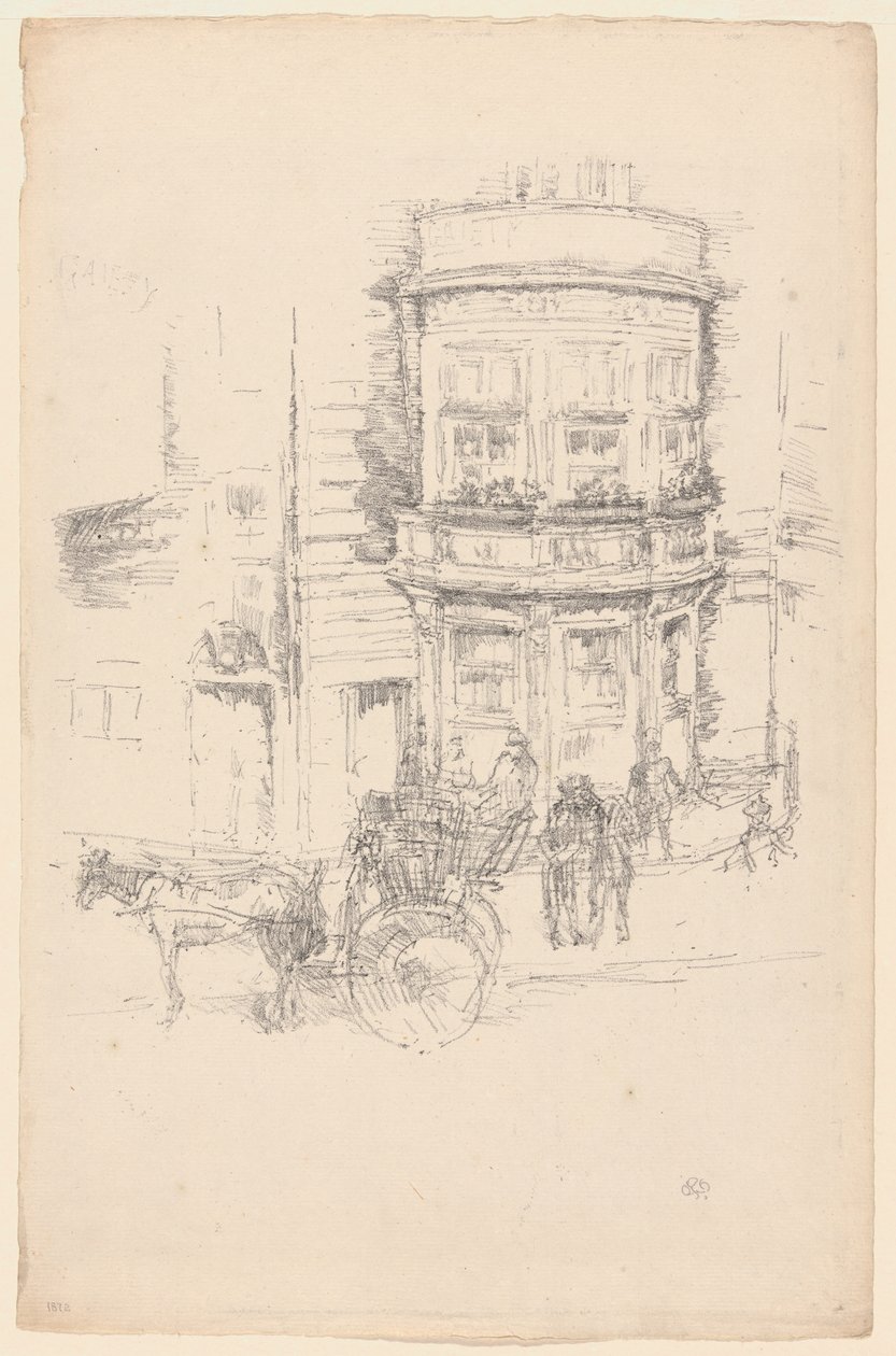 Tył Teatru Gaiety autorstwa James Abbott McNeill Whistler
