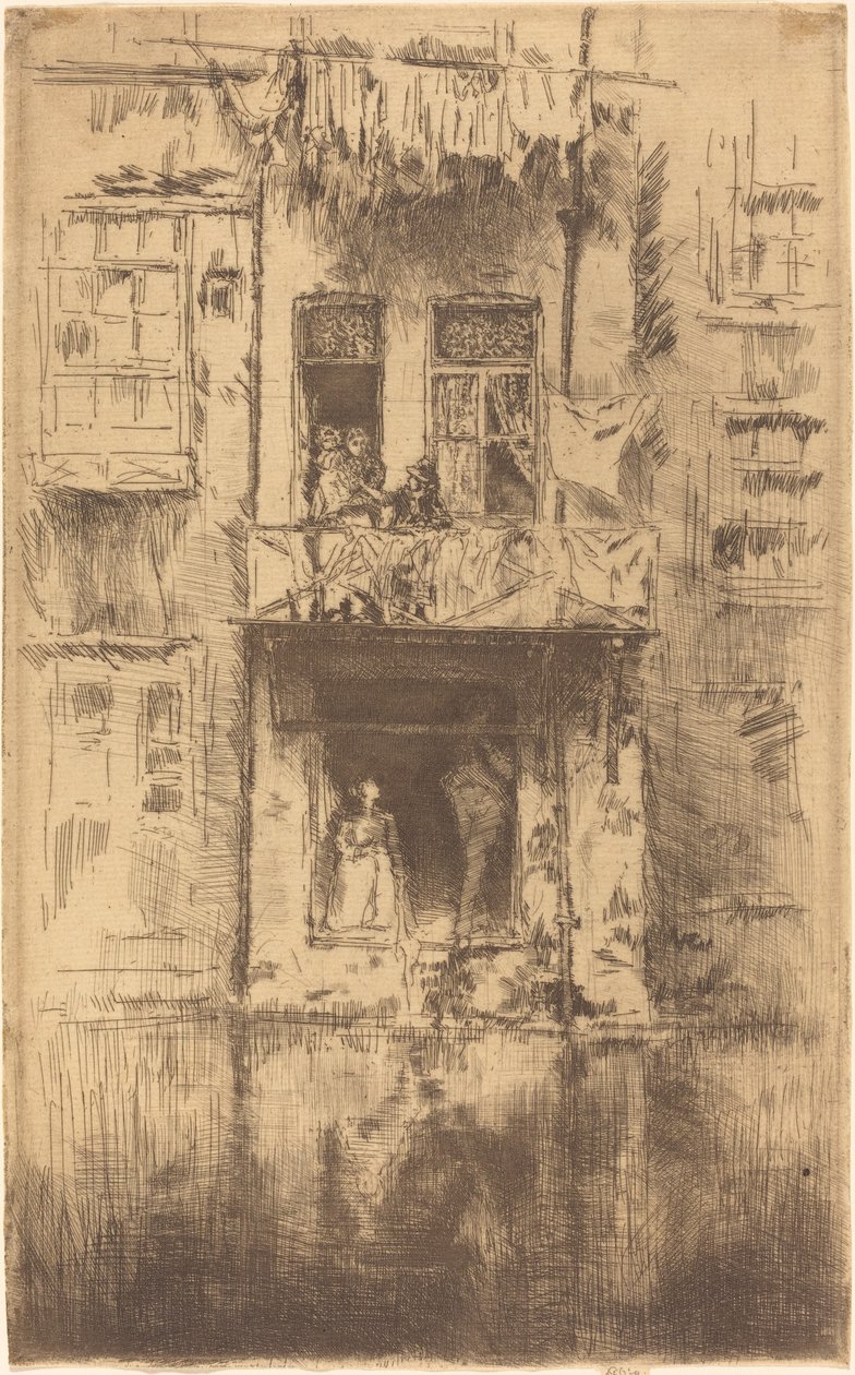 Balkon, Amsterdam autorstwa James Abbott McNeill Whistler