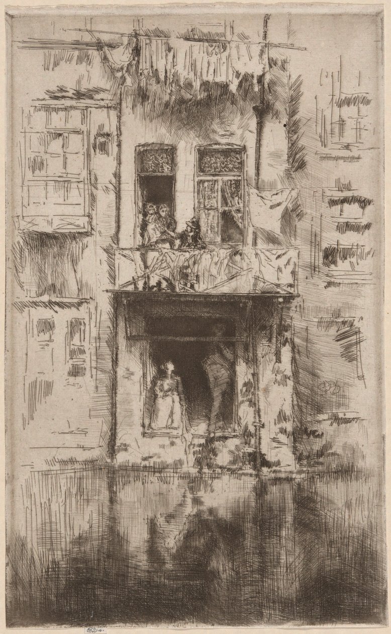Balkon, Amsterdam autorstwa James Abbott McNeill Whistler