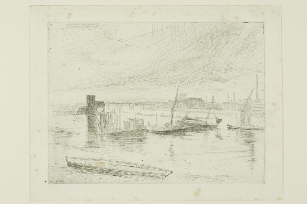 Świt Battersea (molo Cadogan) autorstwa James Abbott McNeill Whistler