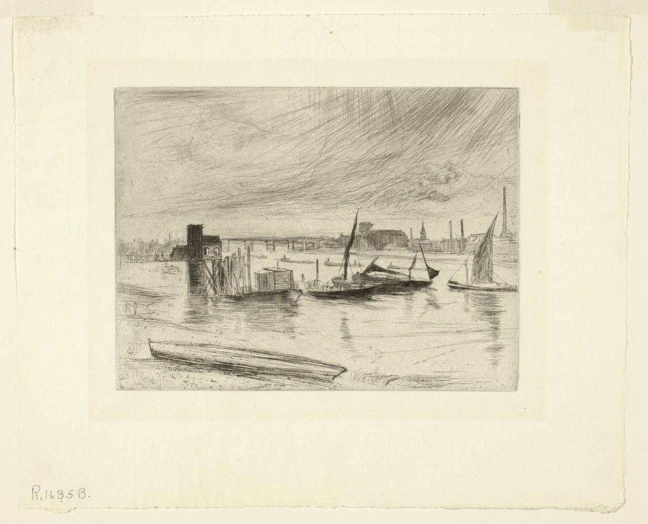Świt Battersea (molo Cadogan) autorstwa James Abbott McNeill Whistler