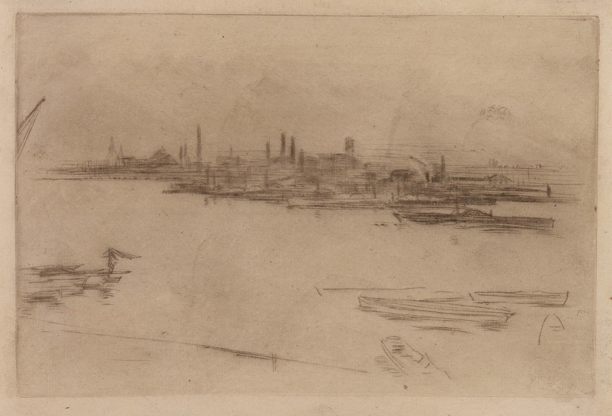 Battersea Poranek autorstwa James Abbott McNeill Whistler