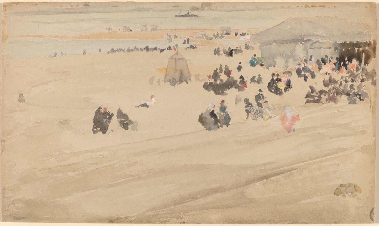 Scena na plaży autorstwa James Abbott McNeill Whistler
