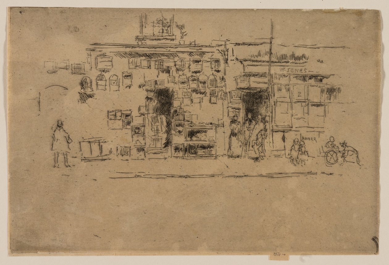 Klatki dla ptaków, Chelsea autorstwa James Abbott McNeill Whistler