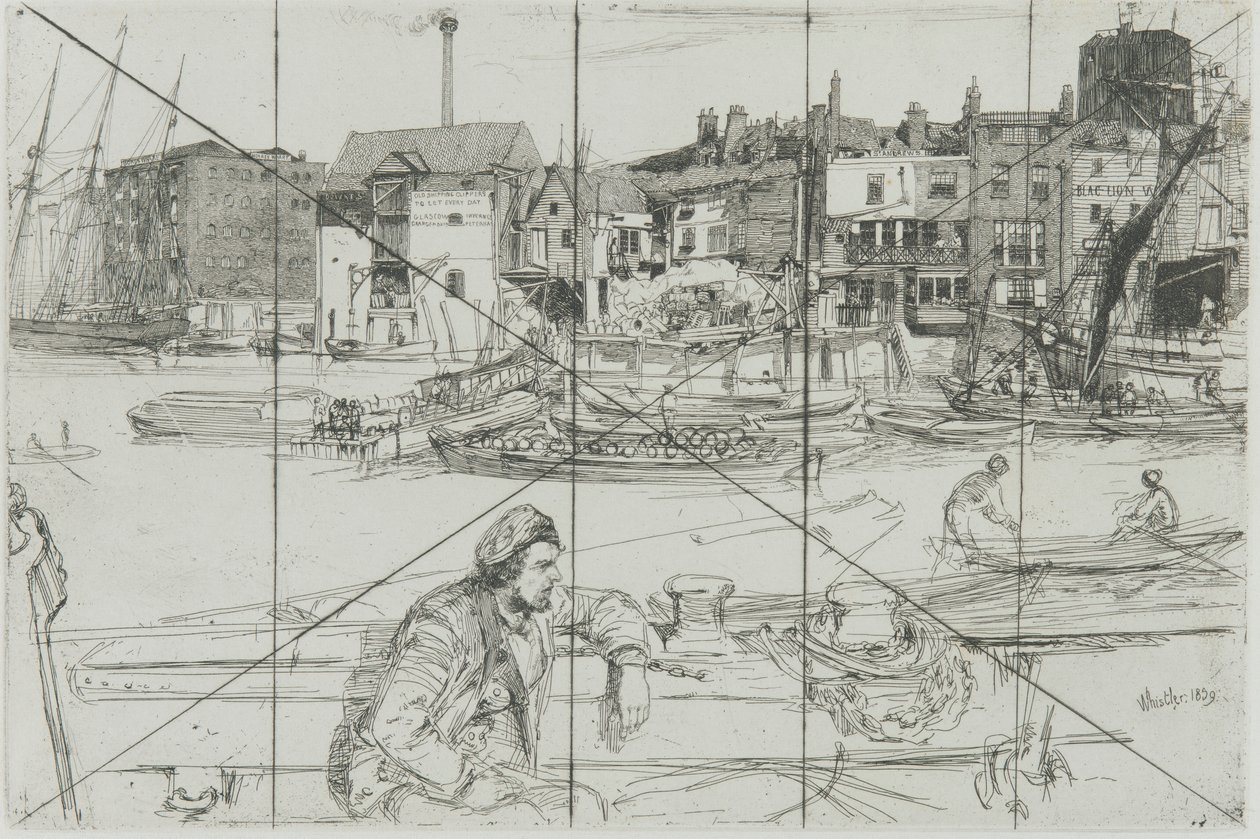 Nabrzeże Czarnego Lwa autorstwa James Abbott McNeill Whistler