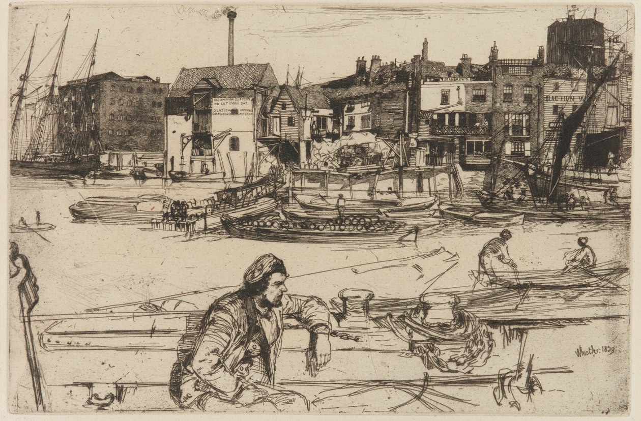 Nabrzeże Czarnego Lwa autorstwa James Abbott McNeill Whistler