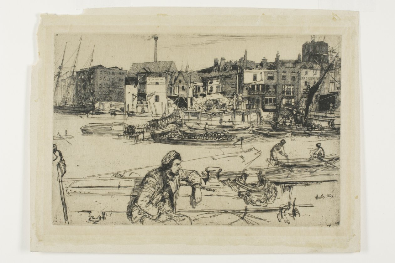 Nabrzeże Czarnego Lwa autorstwa James Abbott McNeill Whistler
