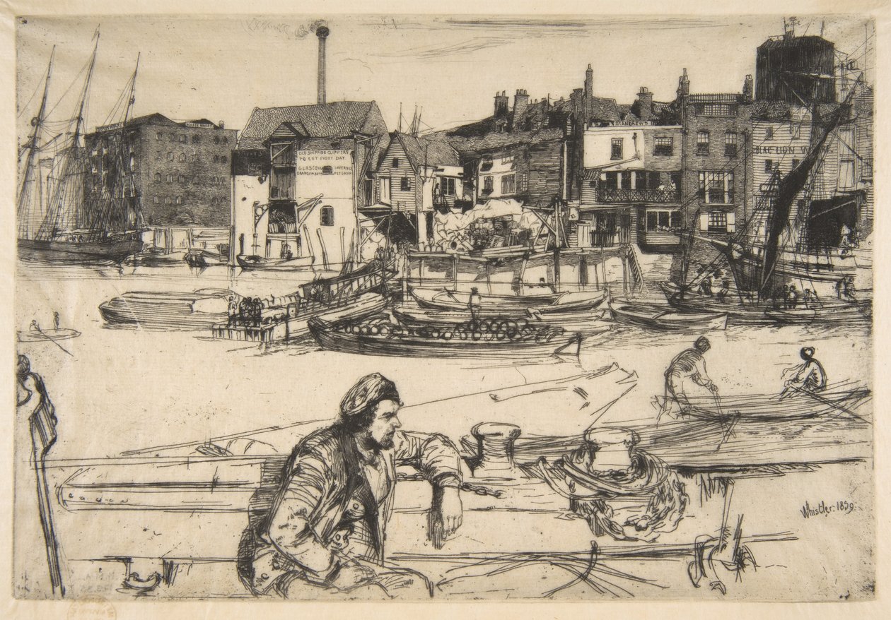 Nabrzeże Czarnego Lwa autorstwa James McNeill Whistler