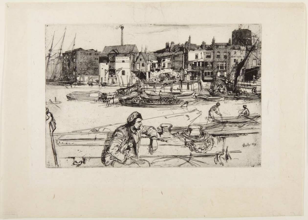 Nabrzeże Czarnego Lwa autorstwa James McNeill Whistler