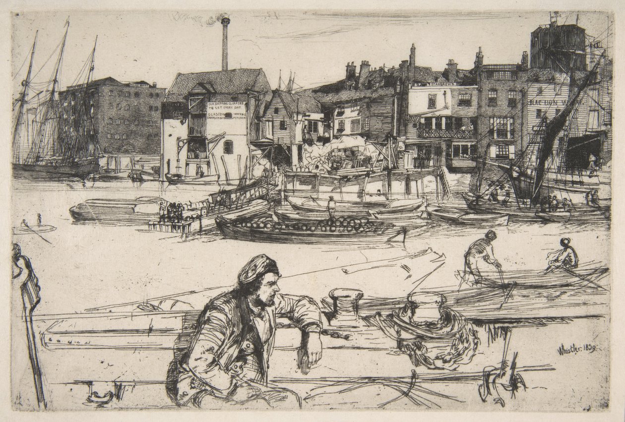 Nabrzeże Czarnego Lwa autorstwa James McNeill Whistler