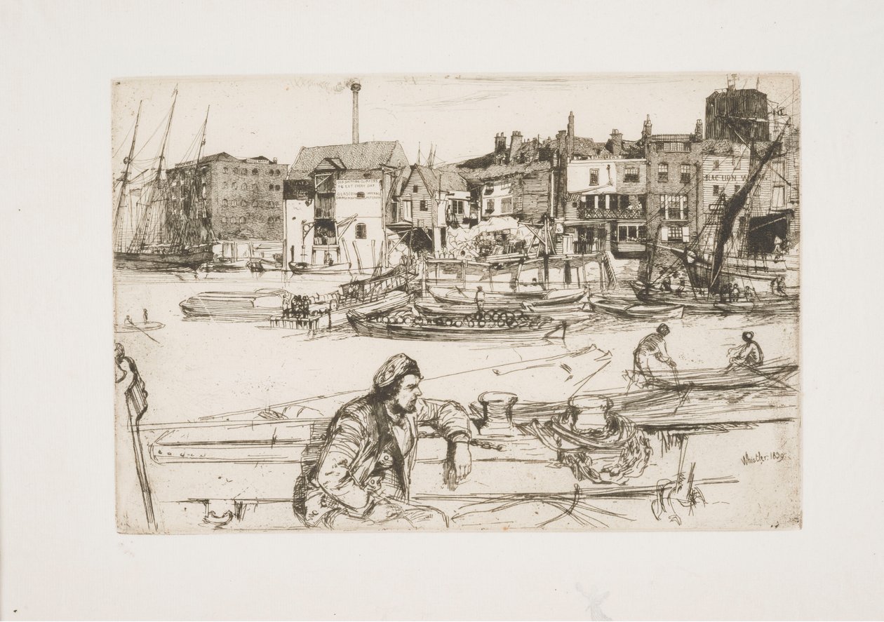 Nabrzeże Czarnego Lwa autorstwa James McNeill Whistler