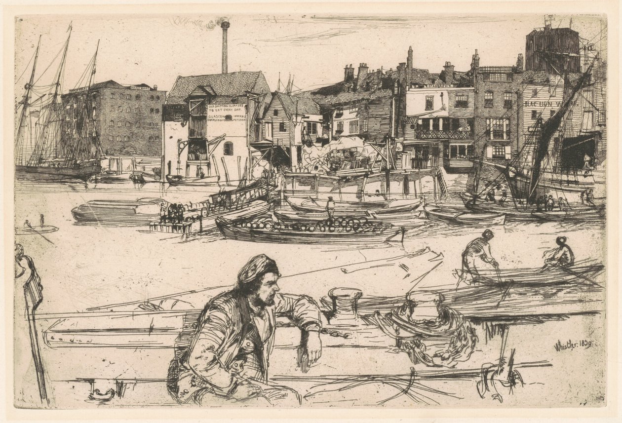 Nabrzeże Czarnego Lwa autorstwa James McNeill Whistler