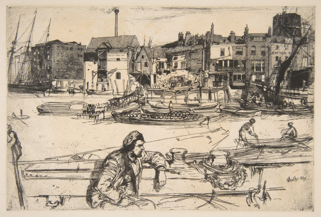 Nabrzeże Black Lion autorstwa James McNeill Whistler