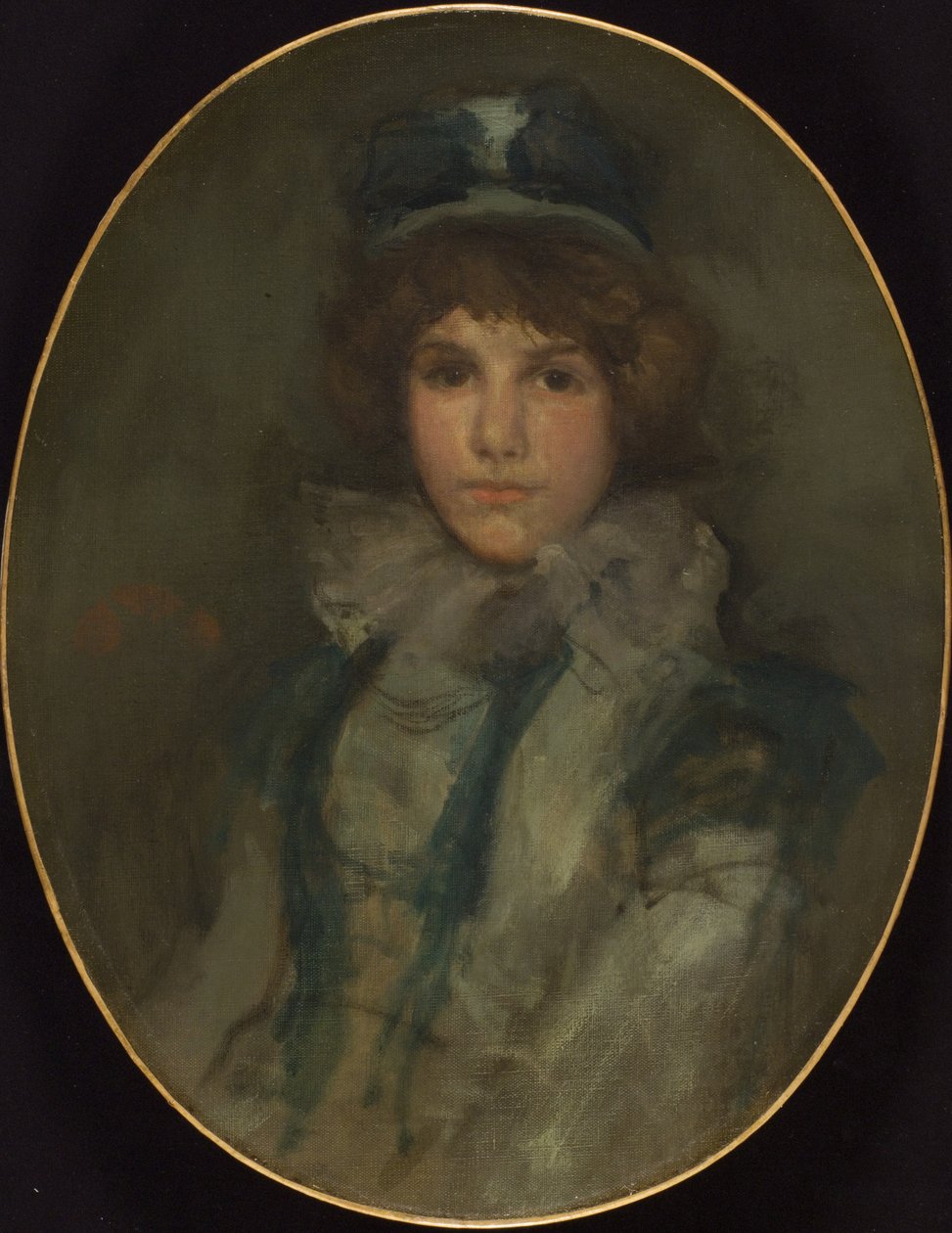 Niebieski i koralowy: „The Little Blue Bonnet” autorstwa James McNeill Whistler