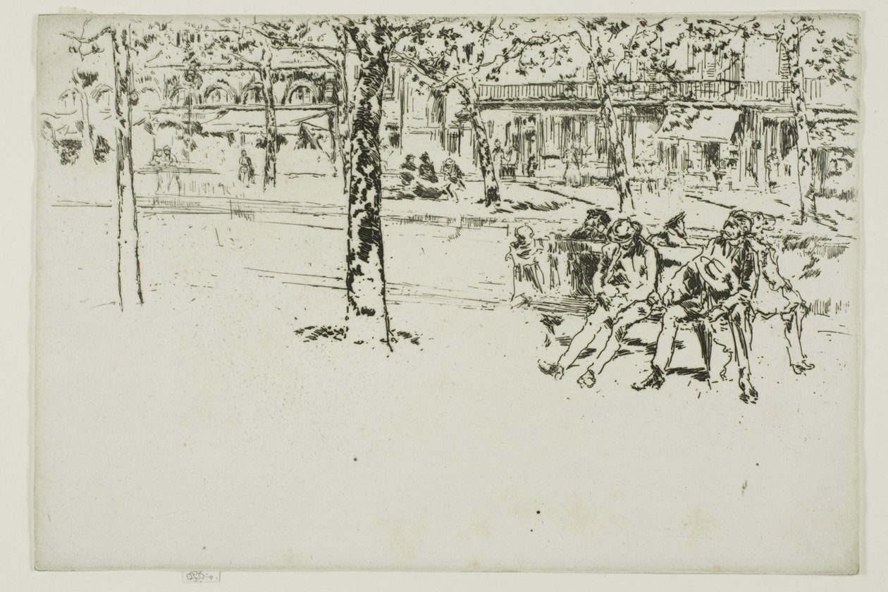 Boulevard Poissonniere, Paryż autorstwa James McNeill Whistler