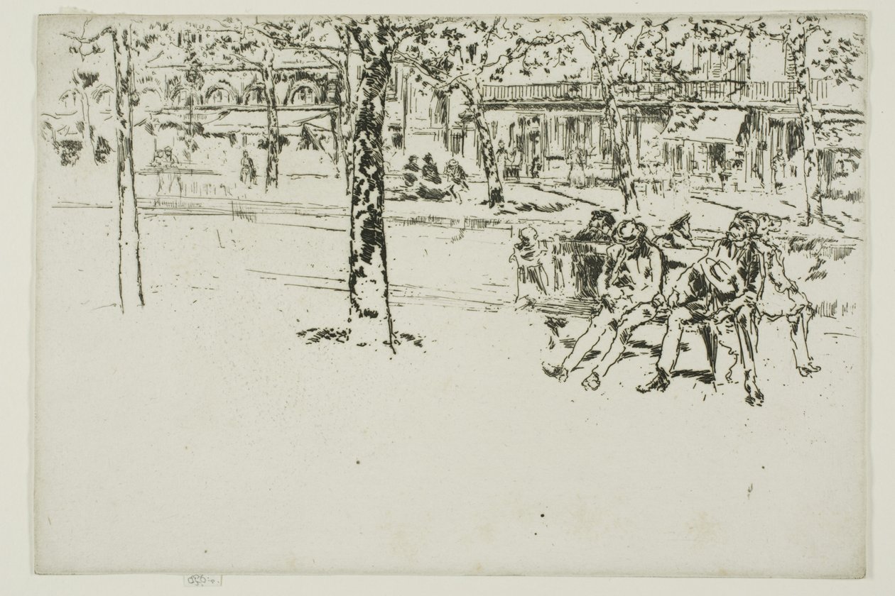 Boulevard Poissonniere, Paryż autorstwa James Abbott McNeill Whistler