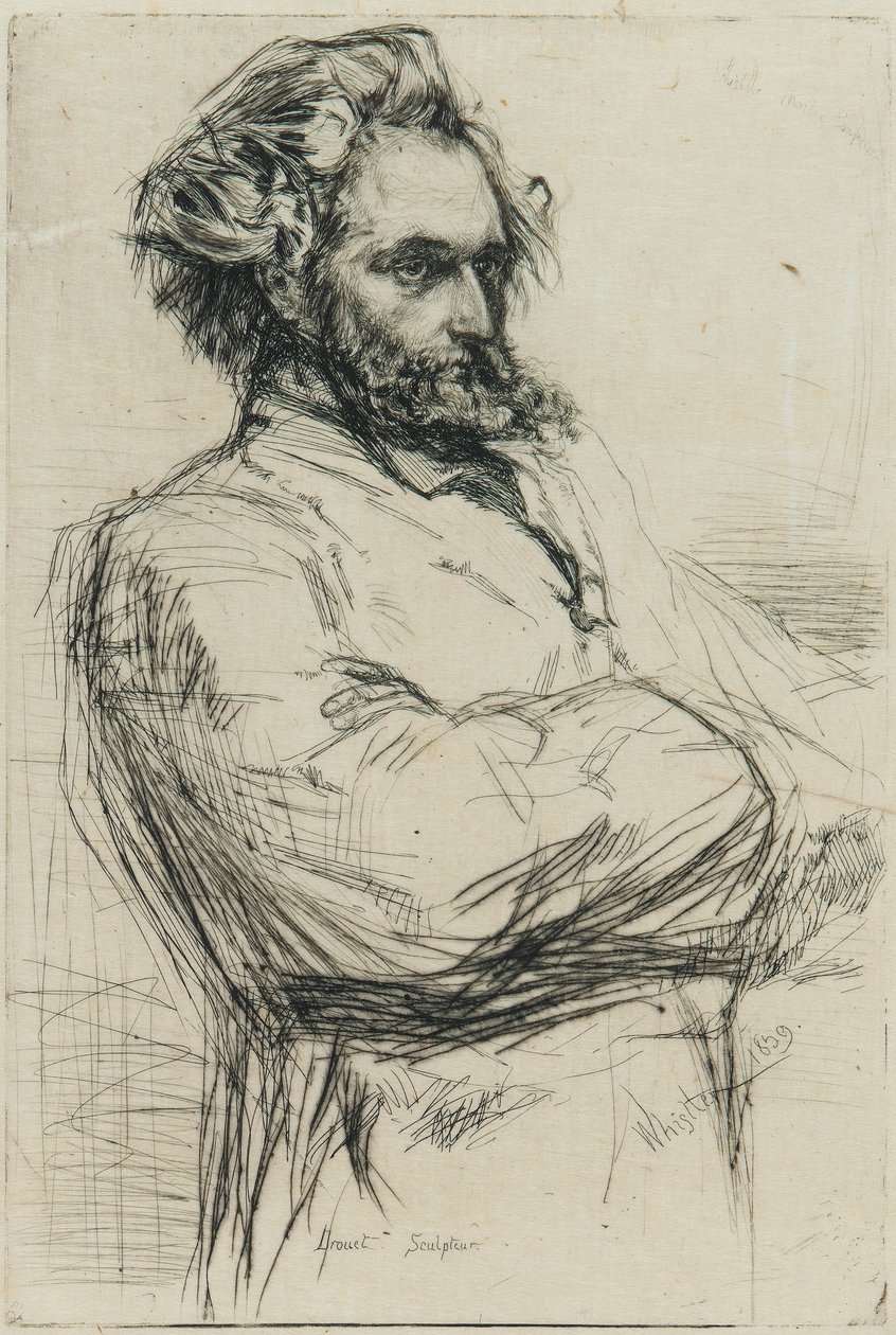 CL Drouet, Rzeźbiarz autorstwa James Abbott McNeill Whistler