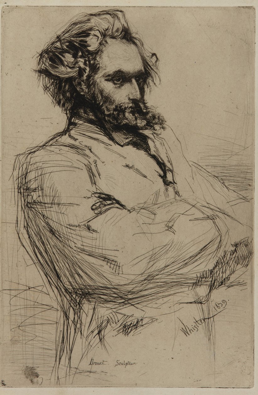 CL Drouet, rzeźbiarz autorstwa James Abbott McNeill Whistler