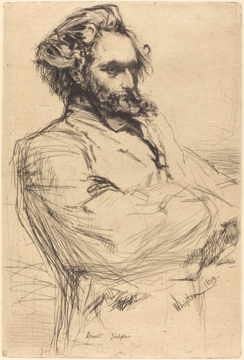 CL Drouet, Rzeźbiarz autorstwa James Abbott McNeill Whistler