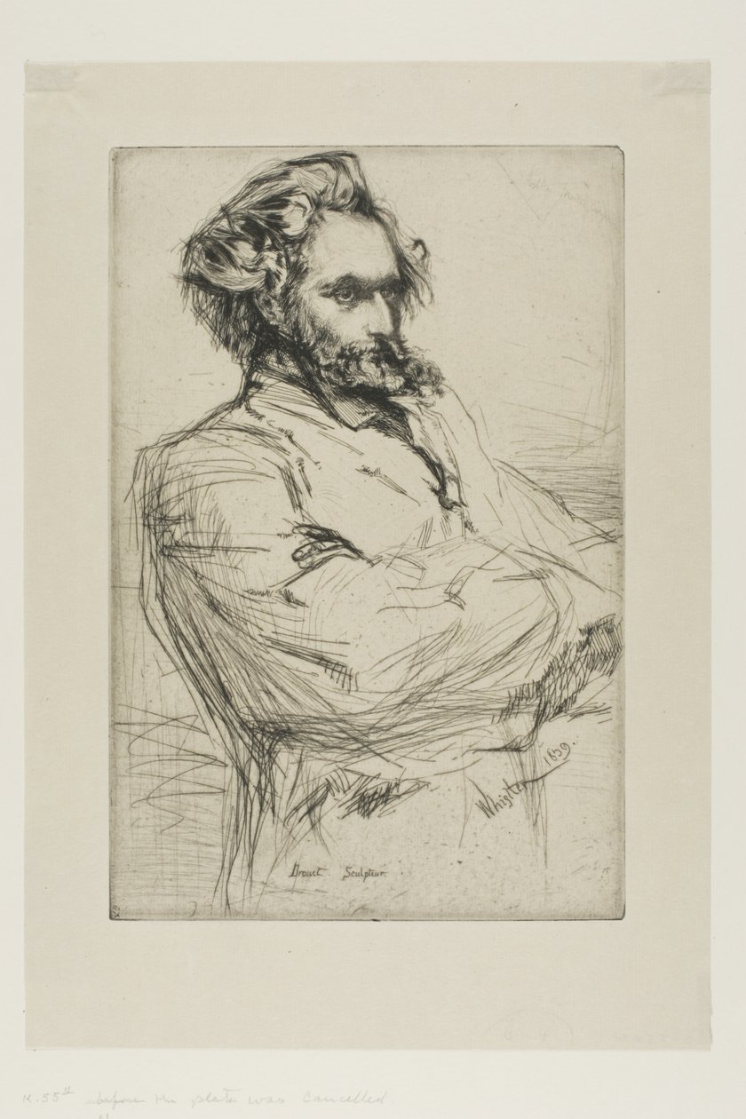 CL Drouet, Rzeźbiarz autorstwa James Abbott McNeill Whistler