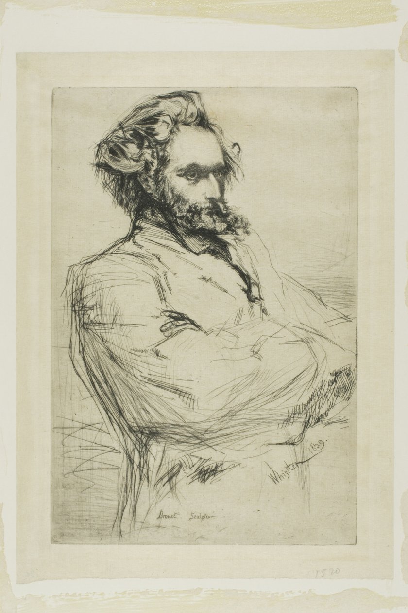 C. L. Drouet, rzeźbiarz autorstwa James McNeill Whistler