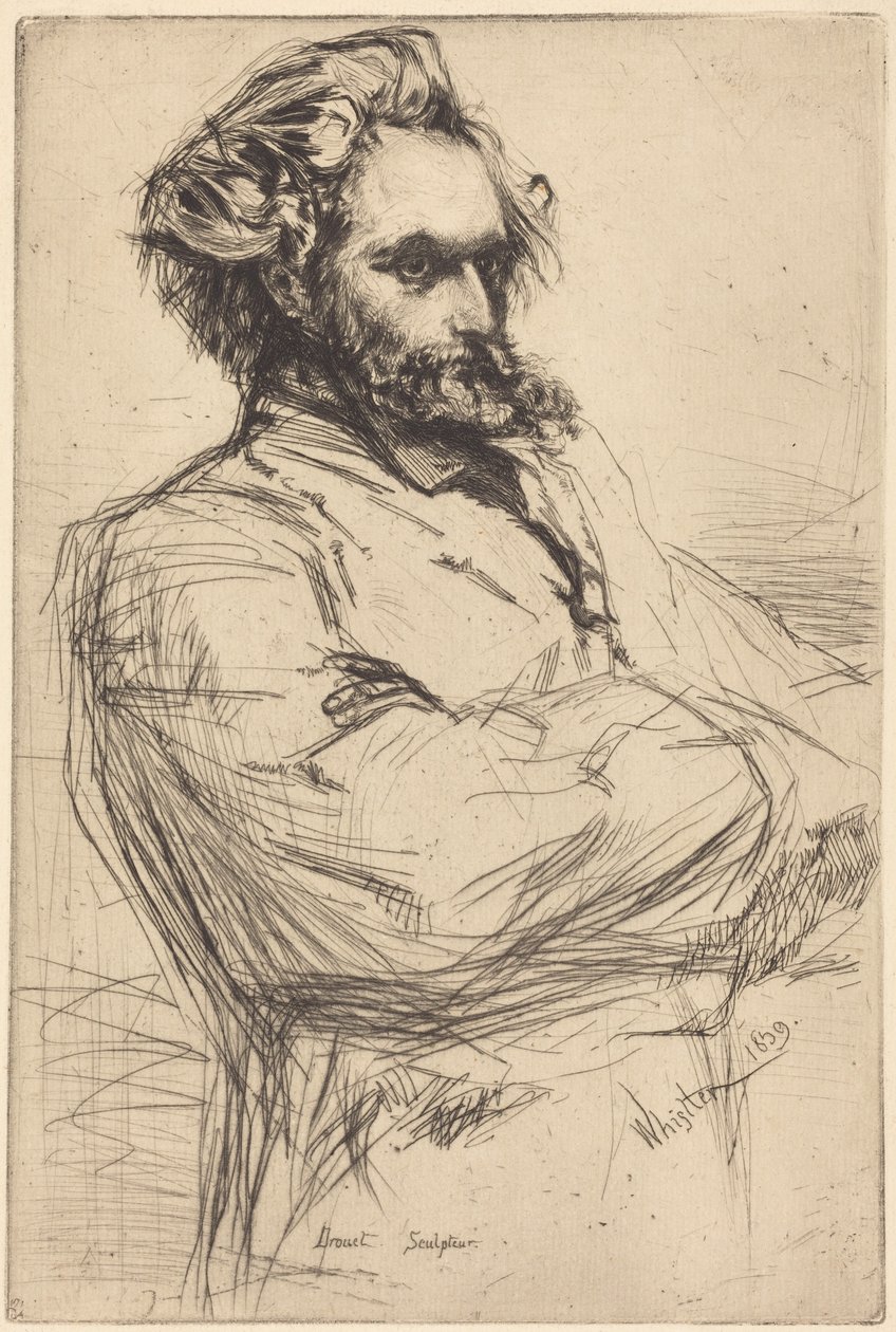 C. L. Drouet, rzeźbiarz autorstwa James McNeill Whistler