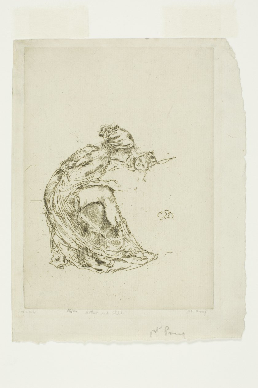 Kamea nr 1 (Matka i Dziecko) autorstwa James Abbott McNeill Whistler
