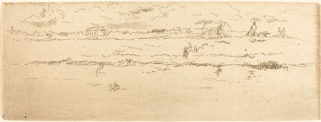Kanał, Ostenda autorstwa James Abbott McNeill Whistler
