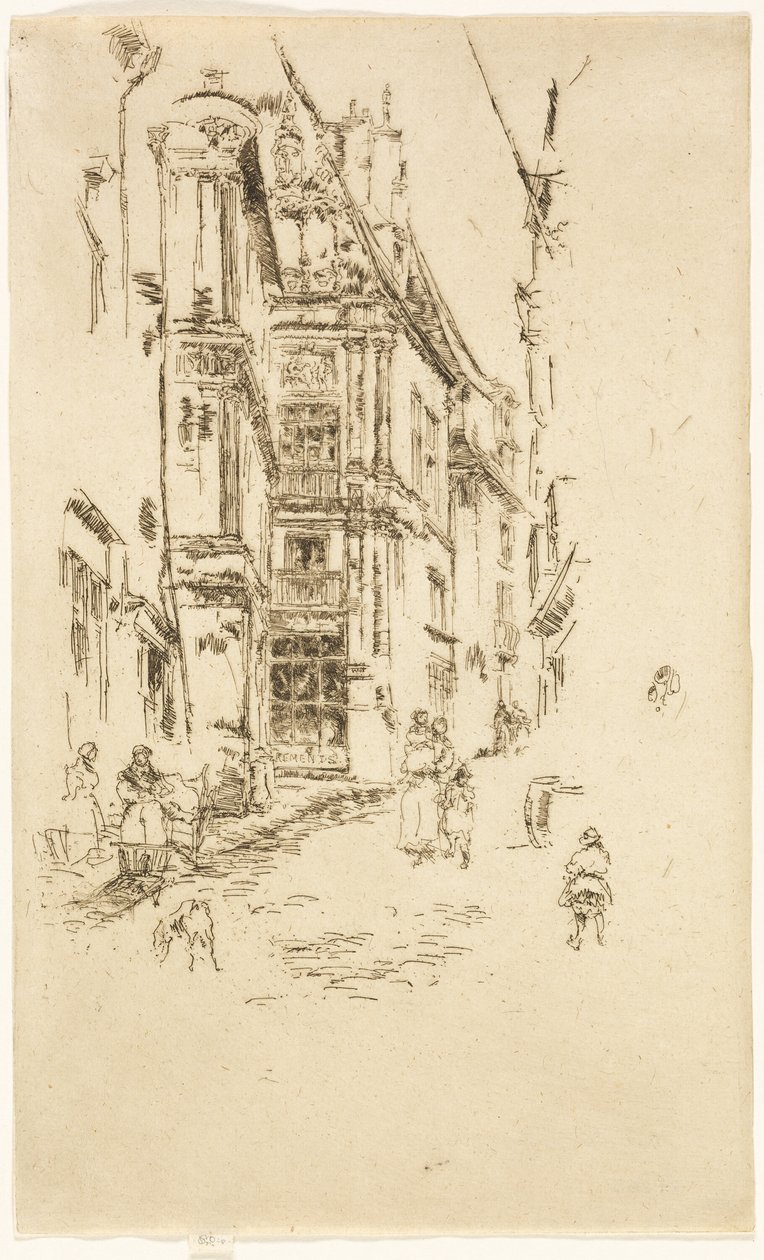 Kancelaria, Loches autorstwa James McNeill Whistler