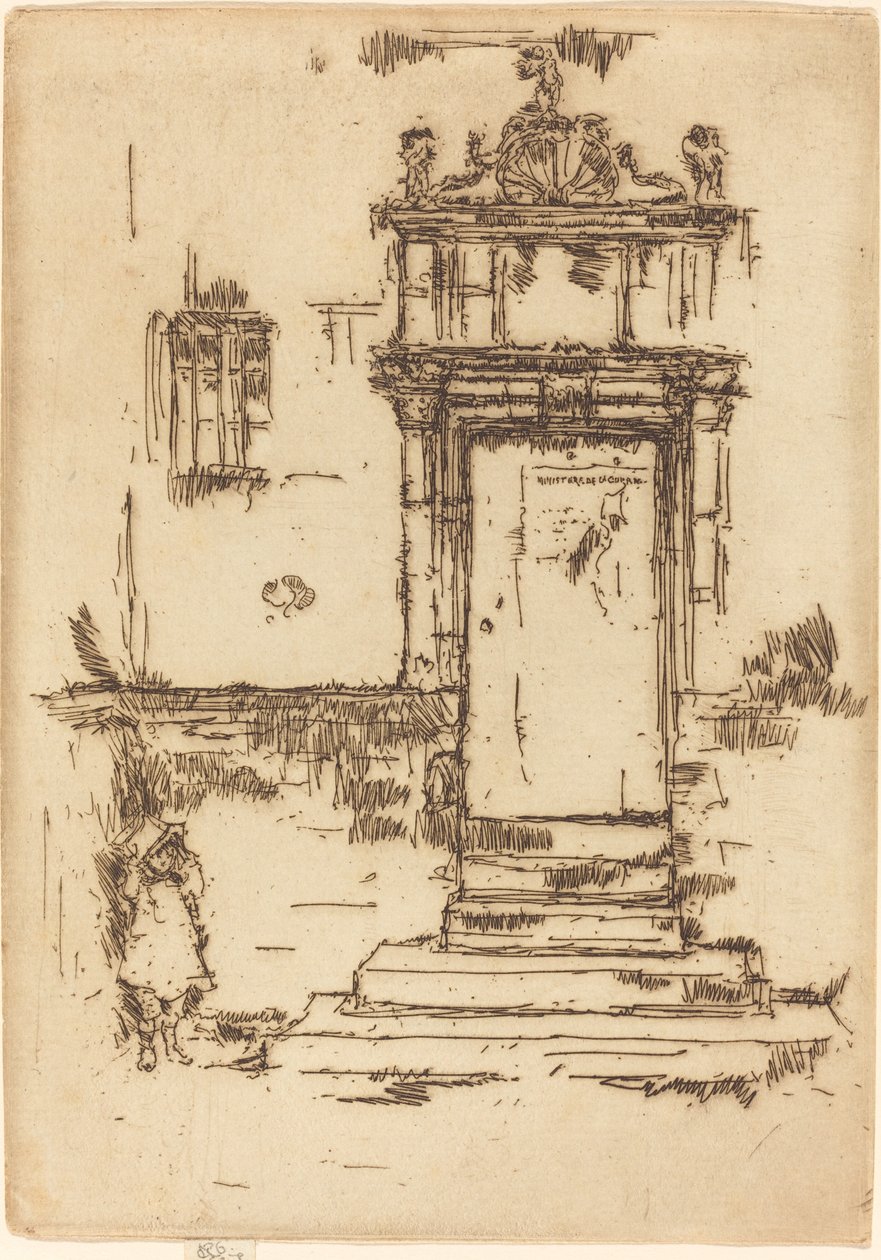 Wejście do kaplicy, Montresor autorstwa James Abbott McNeill Whistler