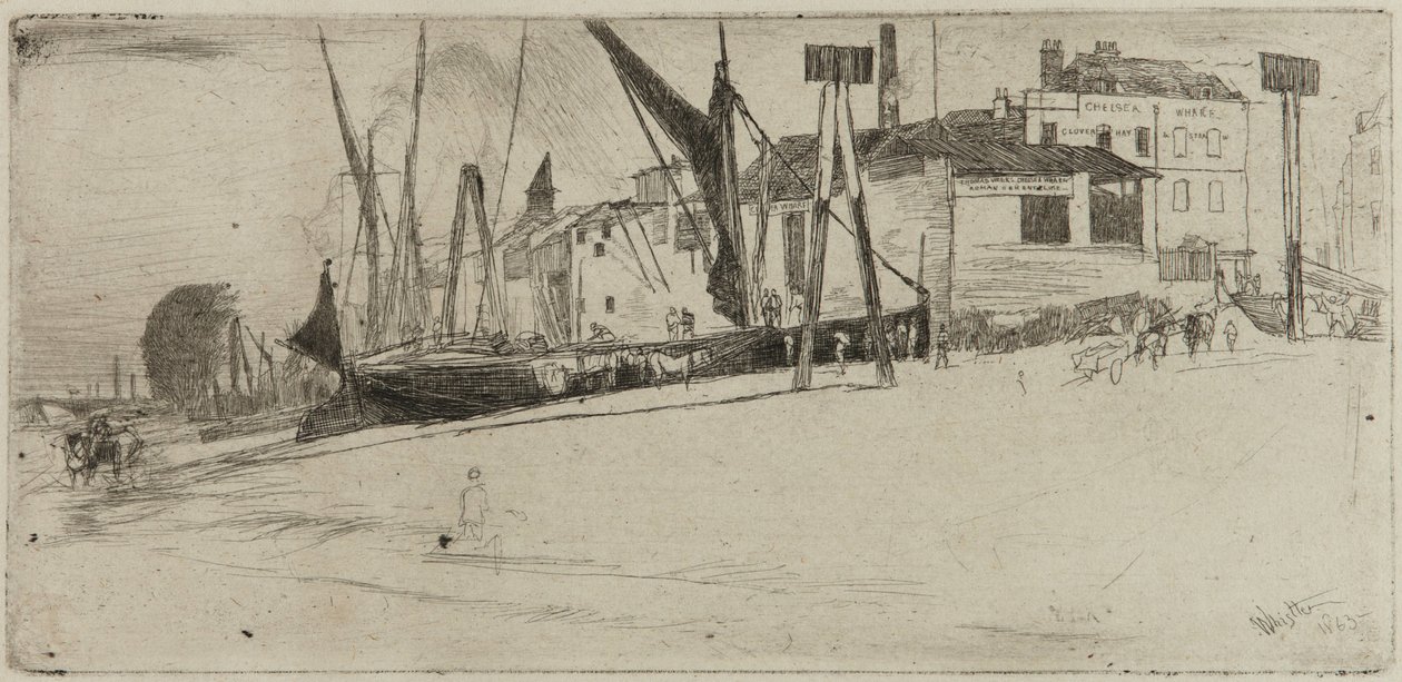 Chelsea Wharf autorstwa James Abbott McNeill Whistler