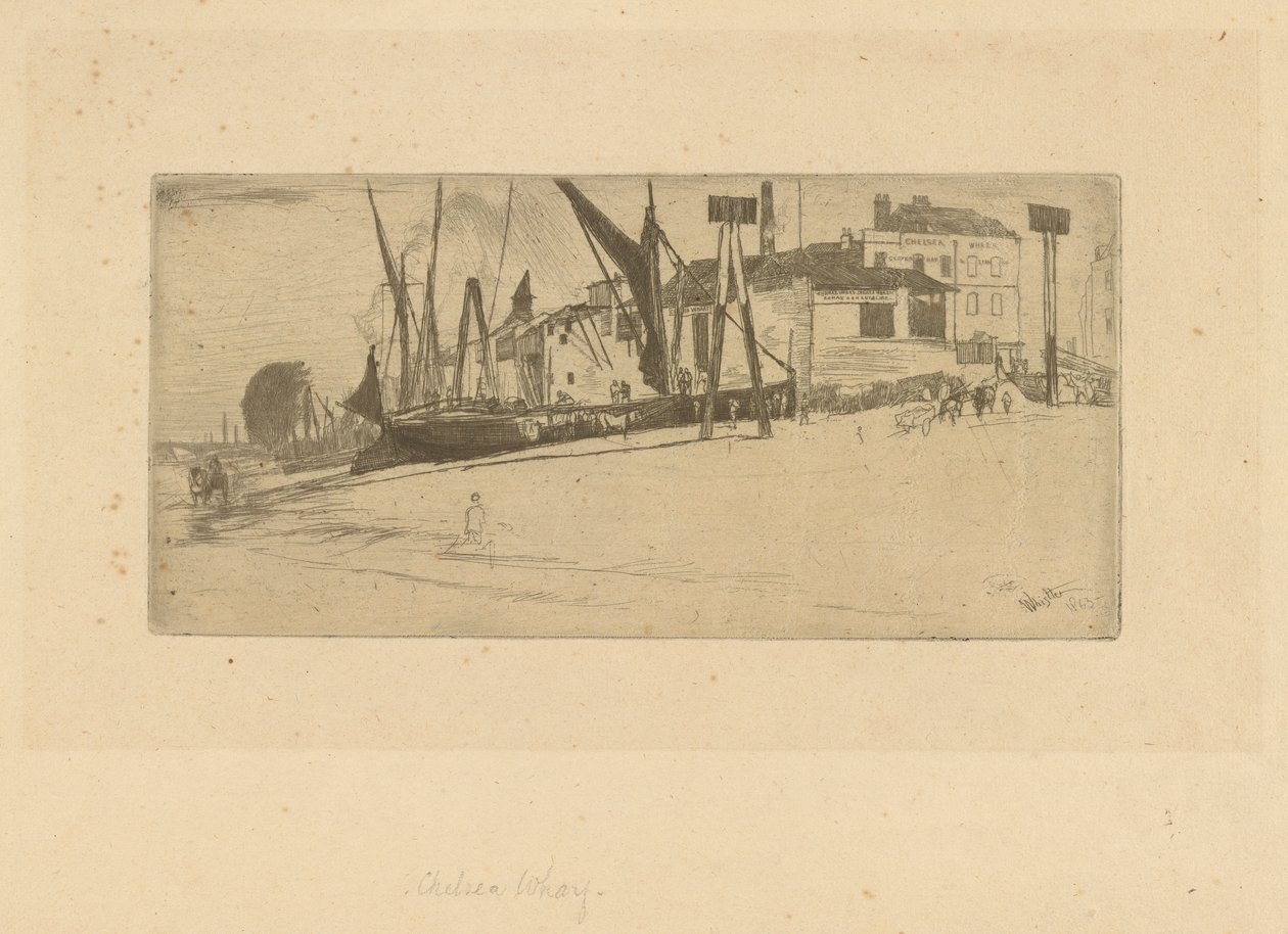 Chelsea Wharf autorstwa James Abbott McNeill Whistler