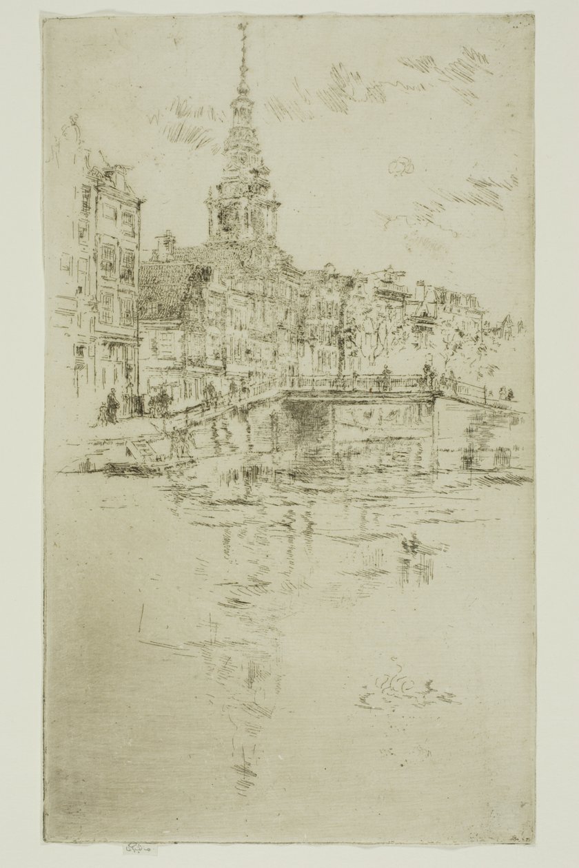 Kościół, Amsterdam autorstwa James Abbott McNeill Whistler