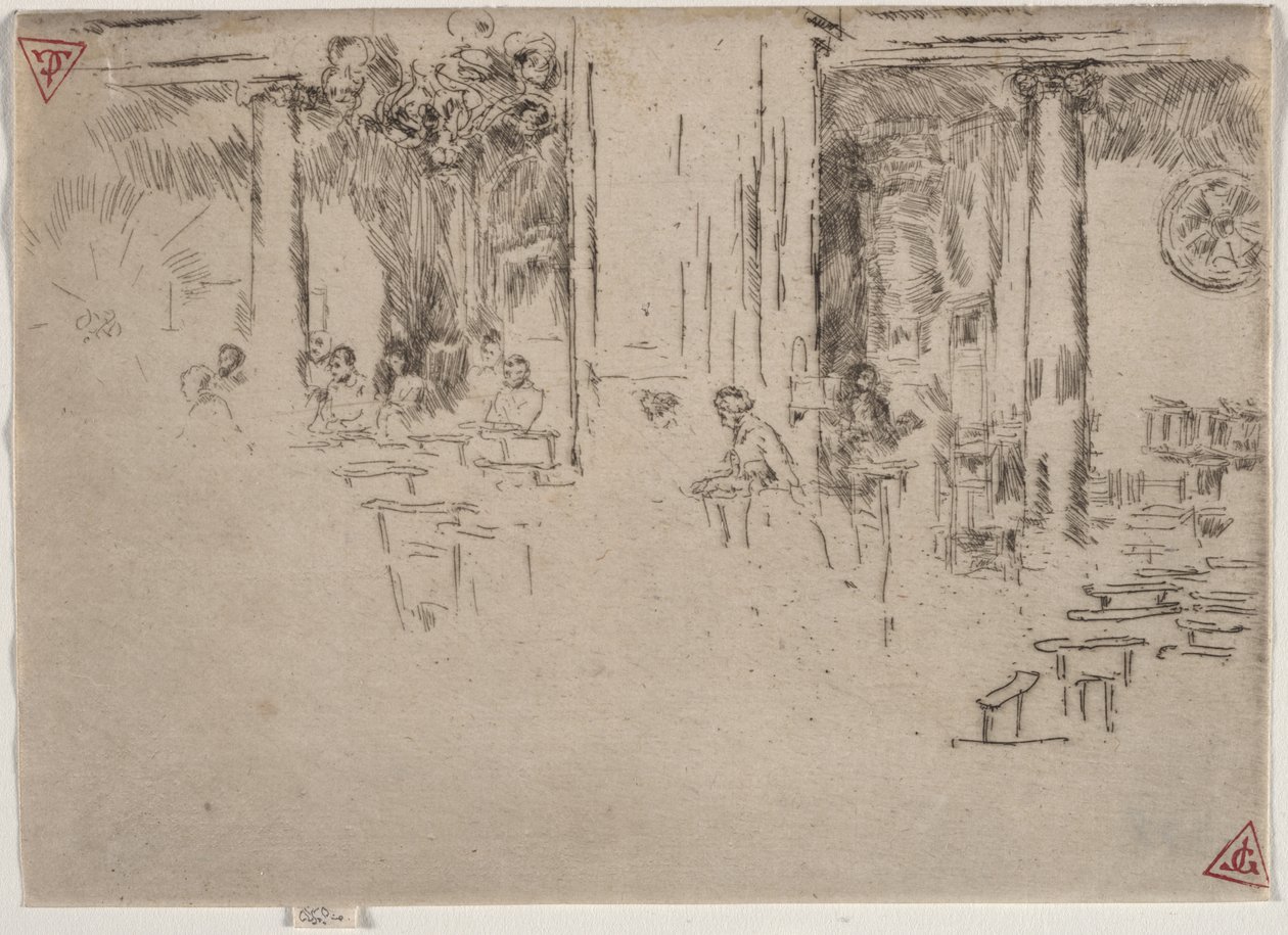 Kościół, Bruksela autorstwa James McNeill Whistler