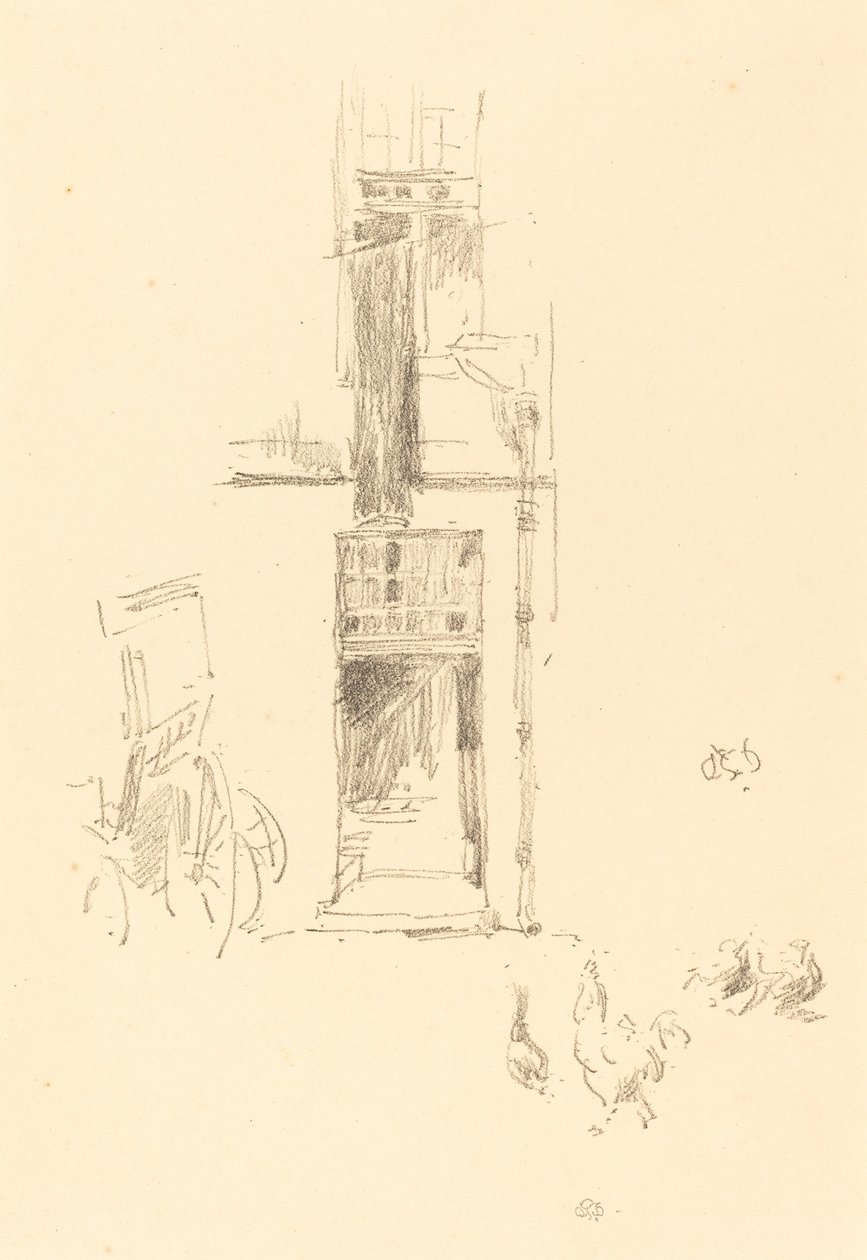 Koguty i Kury, Hôtel Colbert autorstwa James Abbott McNeill Whistler