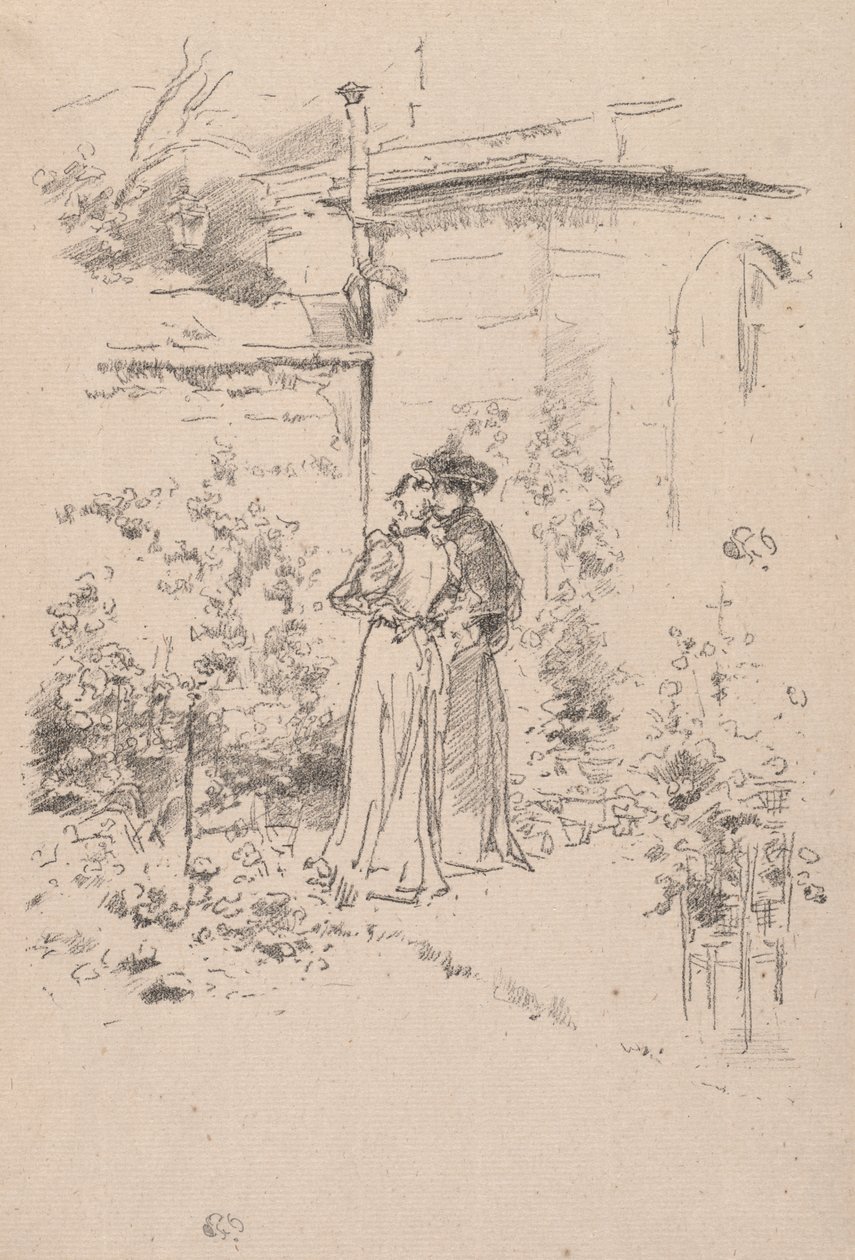 Pewność siebie w ogrodzie autorstwa James McNeill Whistler