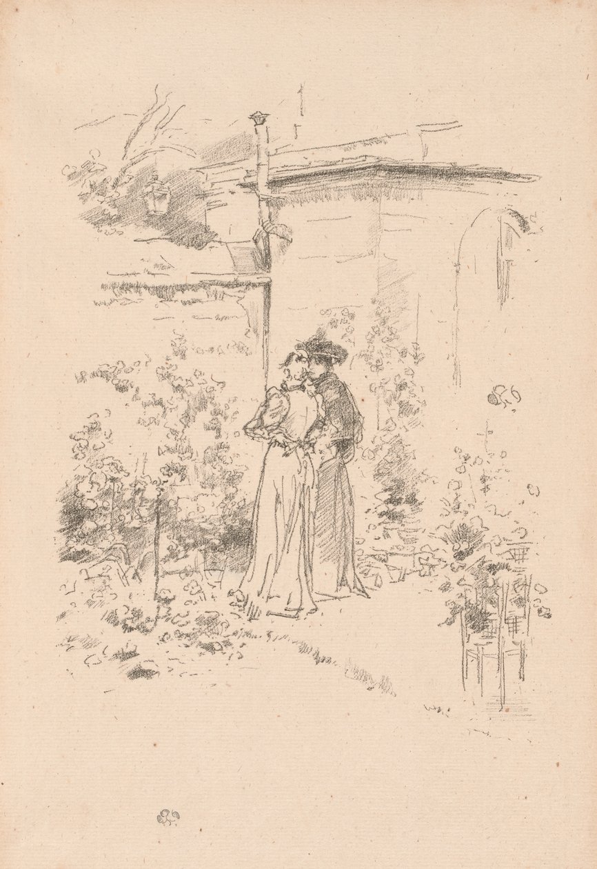 Zaufanie w ogrodzie autorstwa James Abbott McNeill Whistler