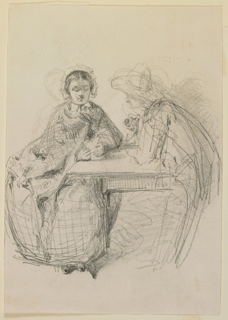 Para siedząca przy stole autorstwa James Abbott McNeill Whistler