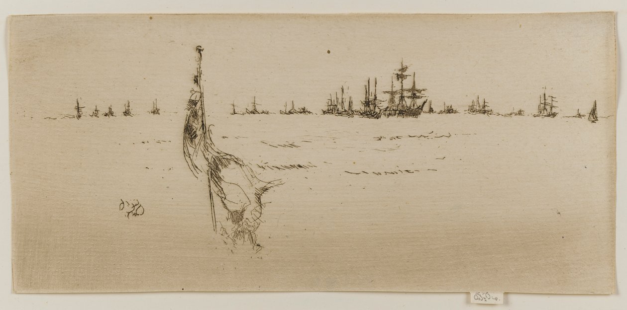 Zanurzanie flagi autorstwa James Abbott McNeill Whistler