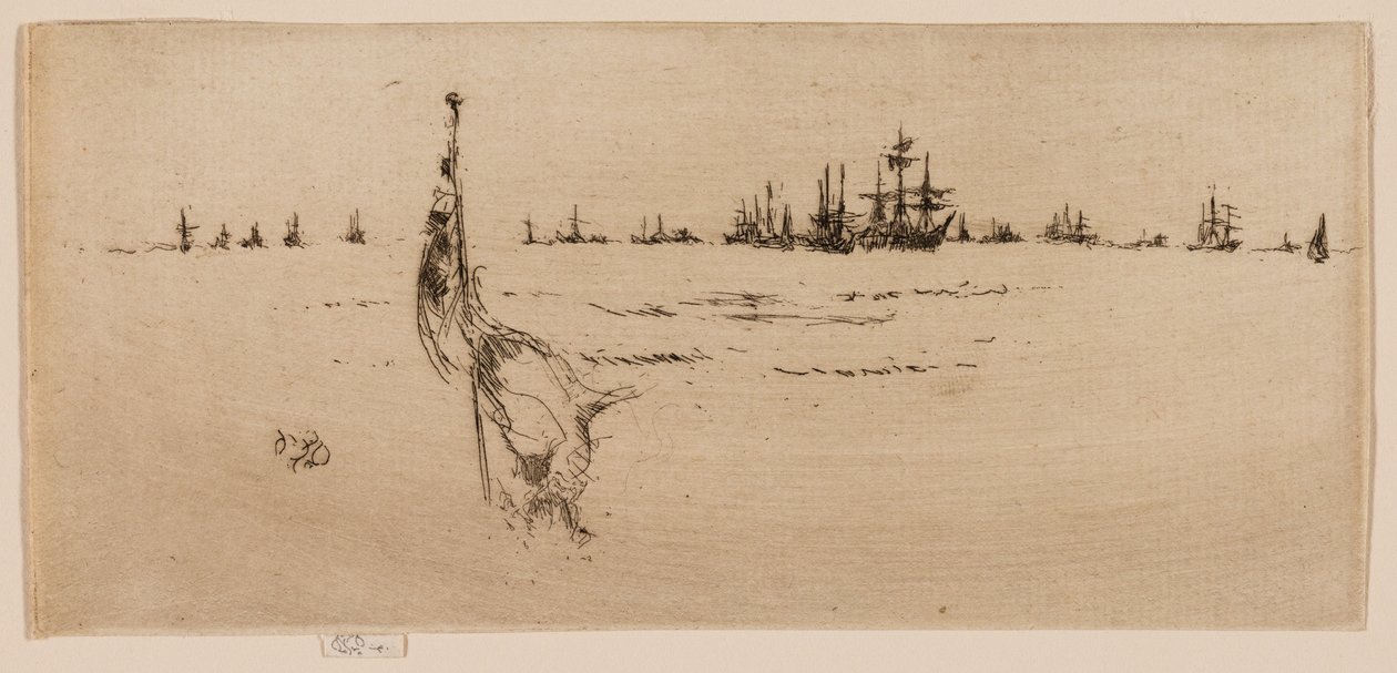 Zanurzanie flagi autorstwa James Abbott McNeill Whistler