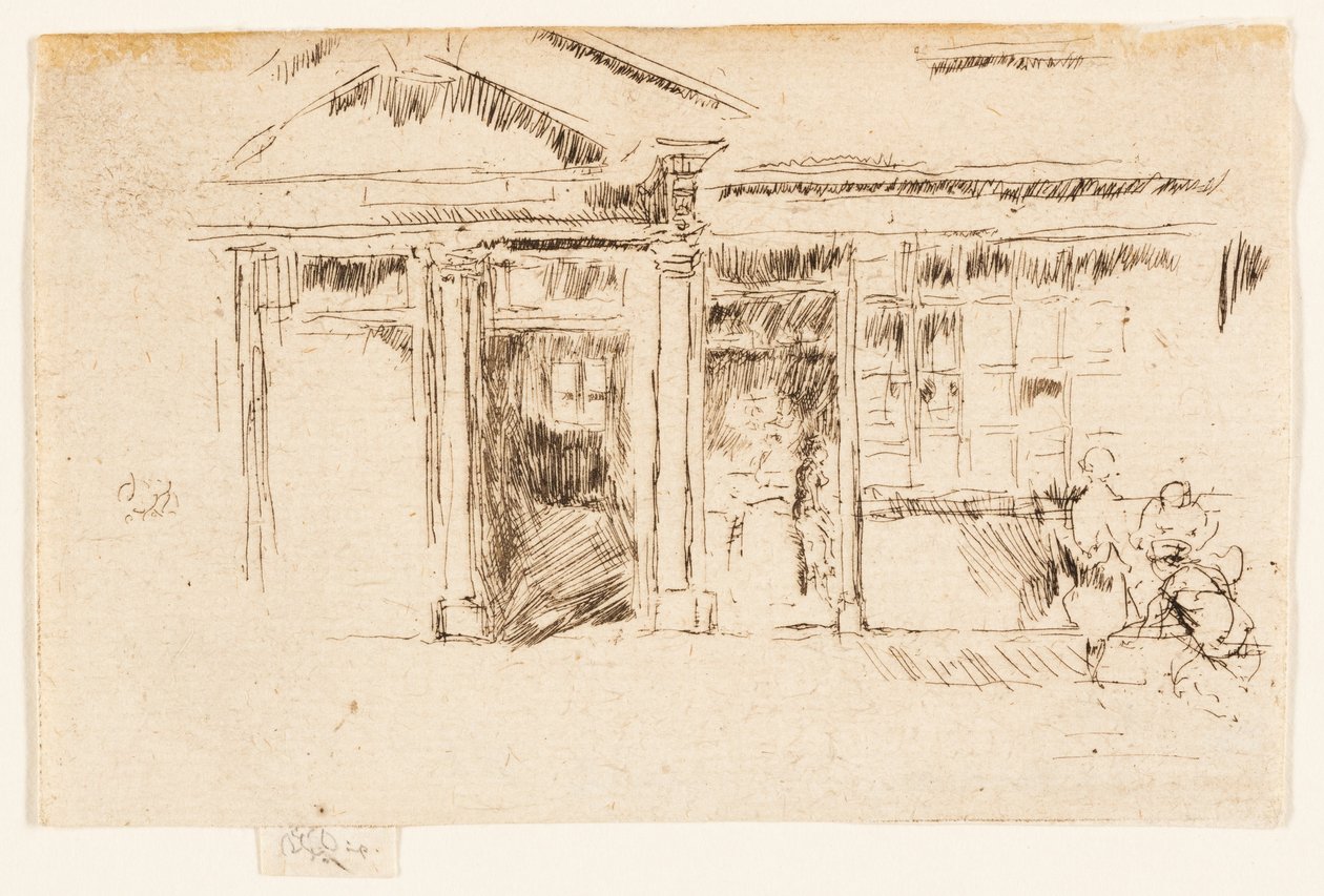 Podwójne drzwi, kanapka autorstwa James Abbott McNeill Whistler