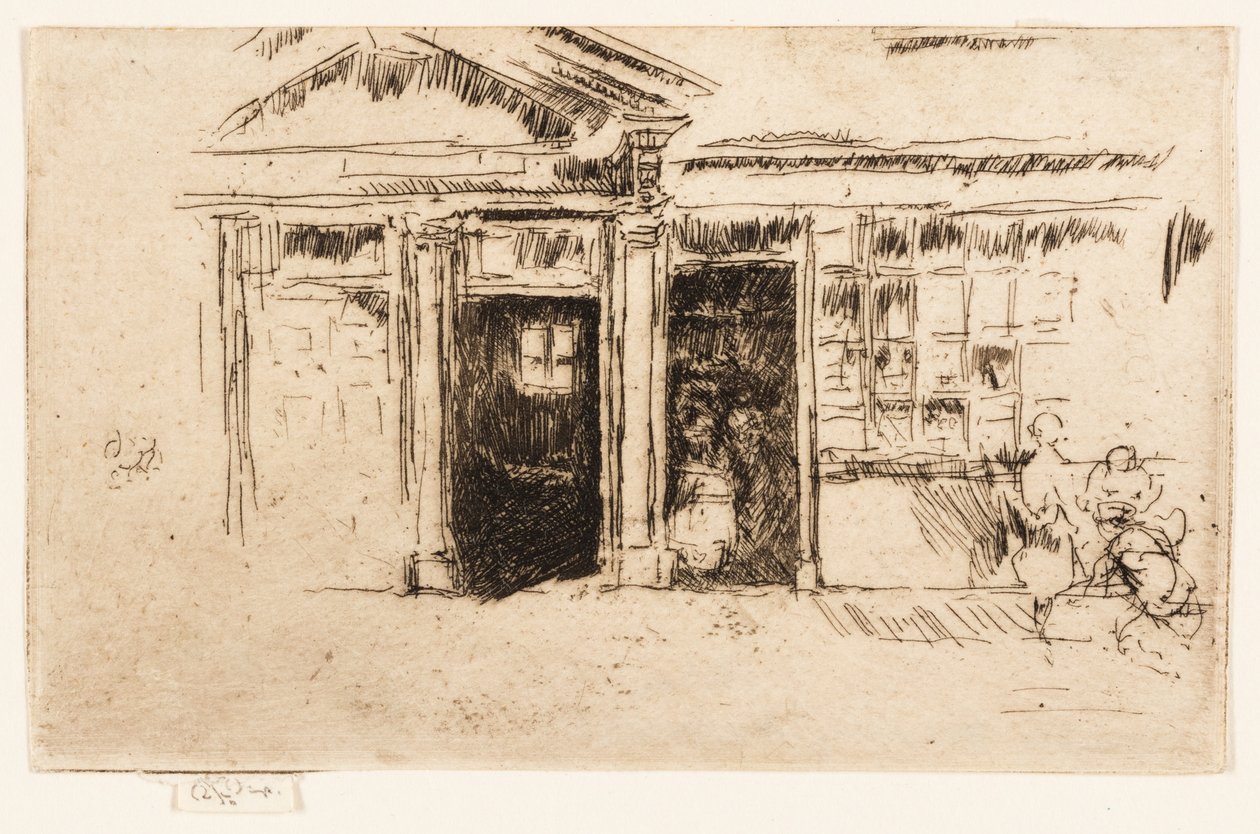 Podwójne drzwi, kanapka autorstwa James Abbott McNeill Whistler