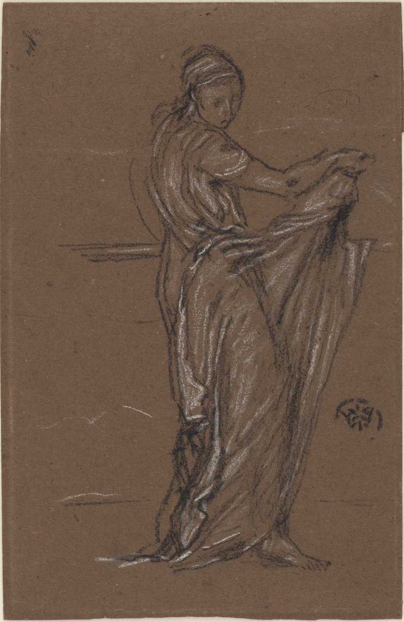 Drapowana kobieca figura autorstwa James Abbott McNeill Whistler